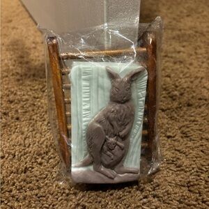 Kangaroo Soap with Wooden Holder